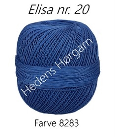 Elisa hæklegarn nr. 20 farve 8283 jeans blå